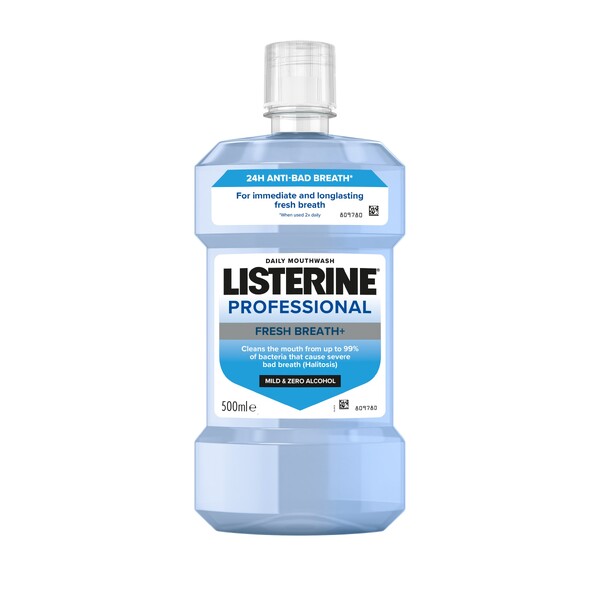 Levně Listerine Professional Fresh Breath+ ústní voda 500 ml