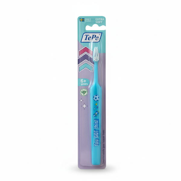 Levně TePe Kids Select Compact Extra Soft 6+ dětský zubní kartáček