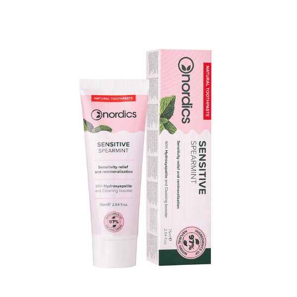 Levně Nordics Sensitive Spearmint zubní pasta 75 ml