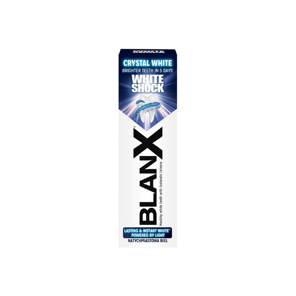 Levně BlanX White Shock Crystal White zubní pasta 75 ml