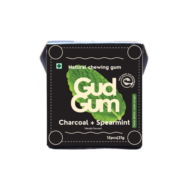 Levně Gud Gum žvýkačky 15 ks - aktivní uhlí a máta
