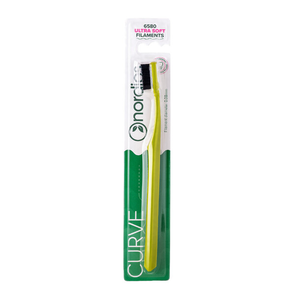 Levně Nordics Curve Ultra Soft Green/Black zubní kartáček