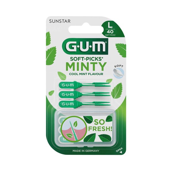 Levně GUM Soft Picks Minty Large mezizubní kartáčky 40 ks