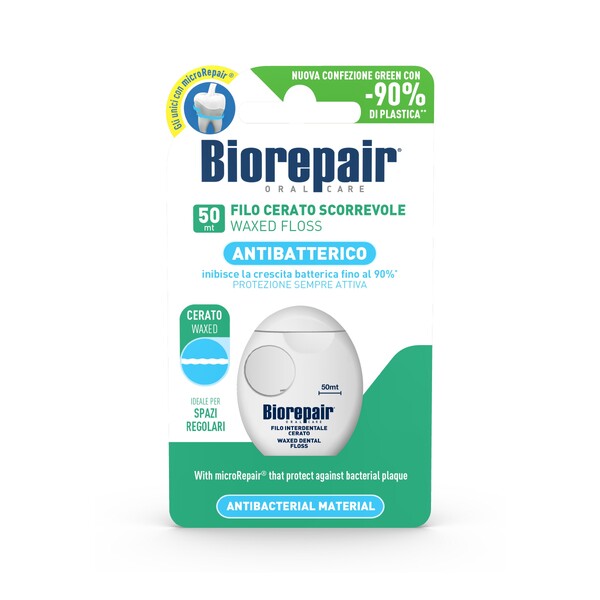 Levně BioRepair voskovaná zubní nit 50 m