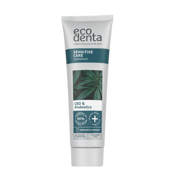 Levně Ecodenta Sensitive CBD&Probiotics zubní pasta 100 ml