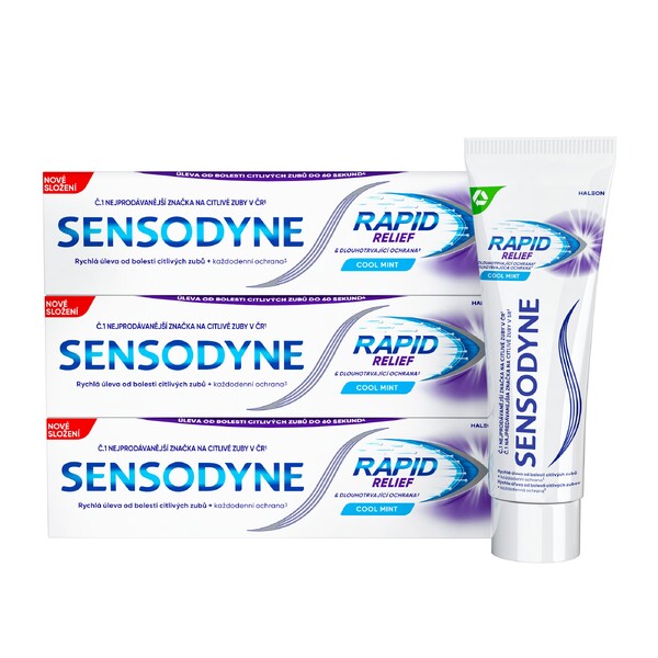 Levně Sensodyne Rapid zubní pasta 3x75ml