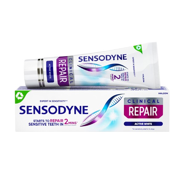 Levně Sensodyne Clinical Repair Active White zubní pasta 75 ml
