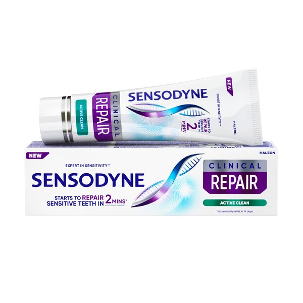 Levně Sensodyne Clinical Repair Active Clean zubní pasta 75 ml