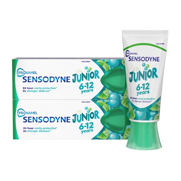 Levně Sensodyne Pronamel Junior dětská zubní pasta 6-12 let 2×50 ml
