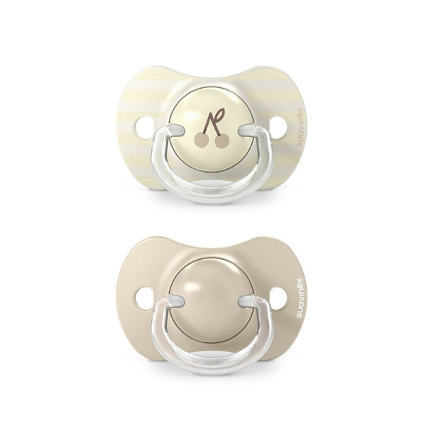 Suavinex SX PRO 18 m+ Birdies dudlík 2 ks - krémový