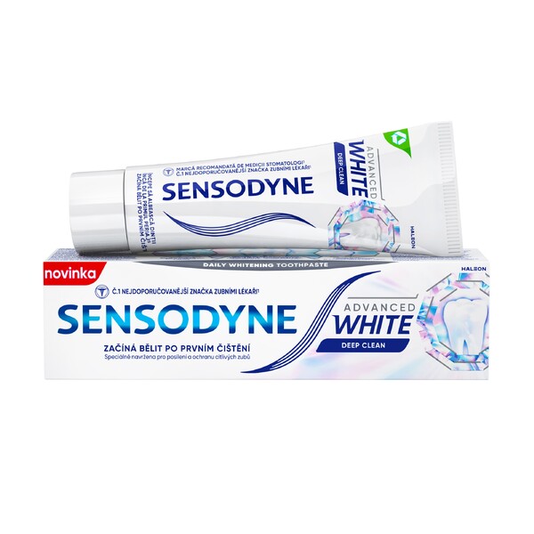 Levně Sensodyne Advanced White Deep Clean zubní pasta 75 ml