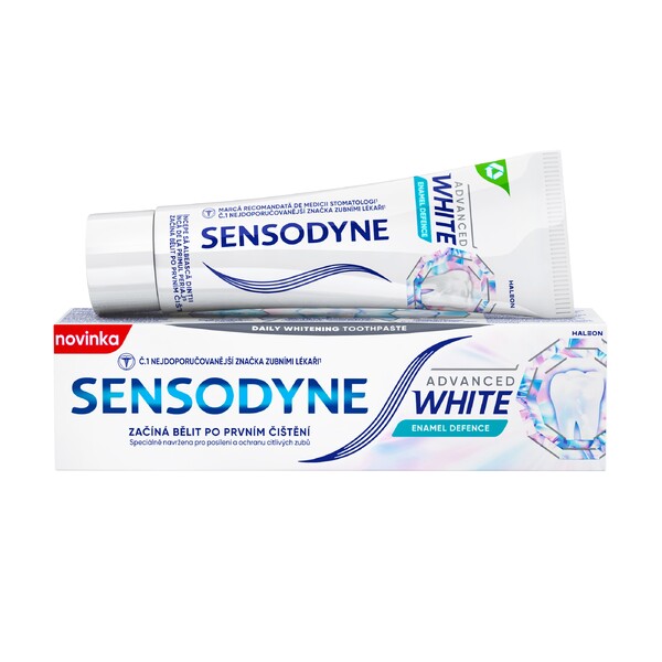 Levně Sensodyne Advanced White Enamel Defence zubní pasta 75 ml