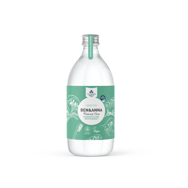 Levně Ben&Anna Mouthwash Sensitive ústní voda 500 ml