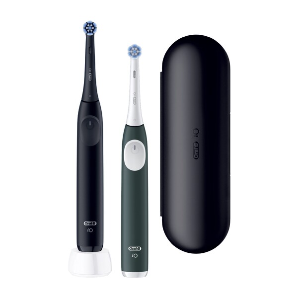 Levně Oral-B iO Series 2 Duo Black+Green elektrický kartáček 2 ks