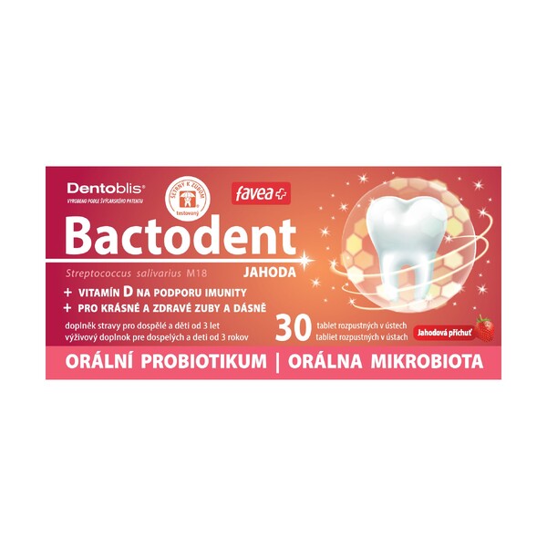 Levně Bactodent orální probiotikum 30 ks - jahoda