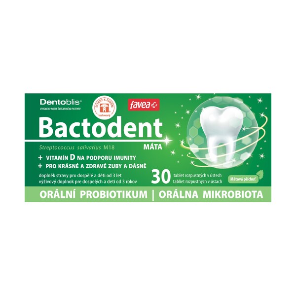 Levně Bactodent orální probiotikum 30 ks - máta