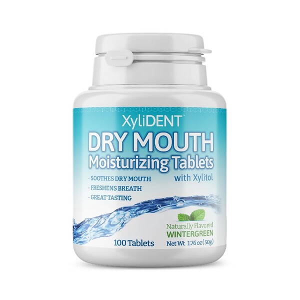 Levně XyliDENT zvlhčující pastilky 100 ks - wintergreen