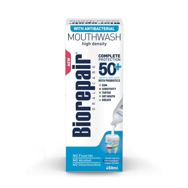 Levně Biorepair Complete Protection 50+ ústní voda 450 ml