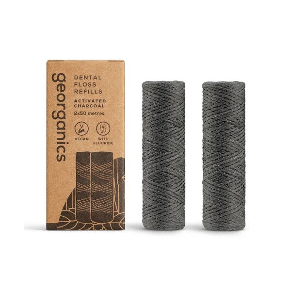 Levně Georganics Activated Charcoal náhradní náplň 2x50 m