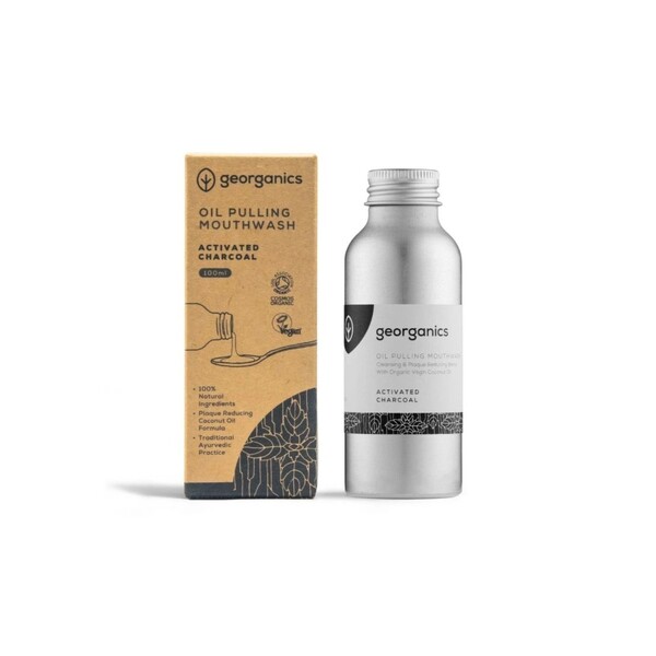 Levně Georganics Activated Charcoal ústní voda 100 ml