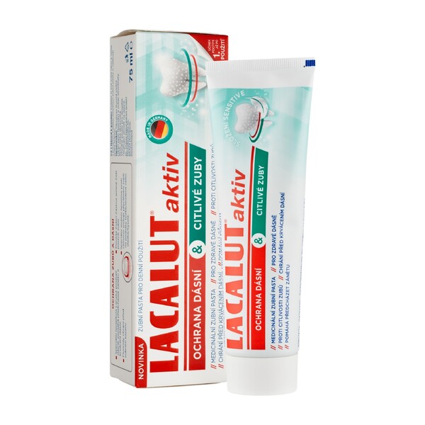 Levně Lacalut Aktiv Gum Protect & Sensitive Teeth zubní pasta 75 ml