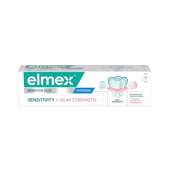 Levně Elmex Sensitive Sensitivity + Gum Strenght Whitening zubní pasta 75 ml