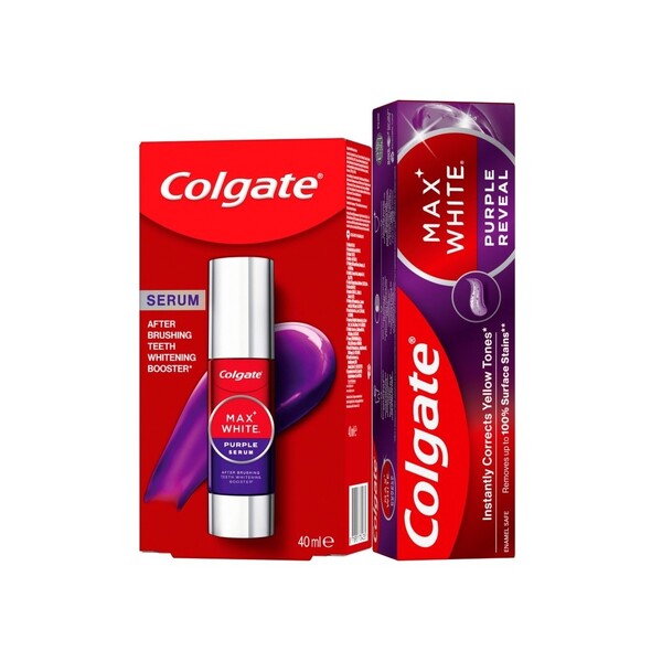 Levně Colgate Purple sérum 40 ml + Colgate Purple zubní pasta 75 ml