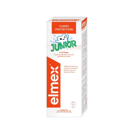 Elmex Junior 6–12 let ústní voda 400 ml