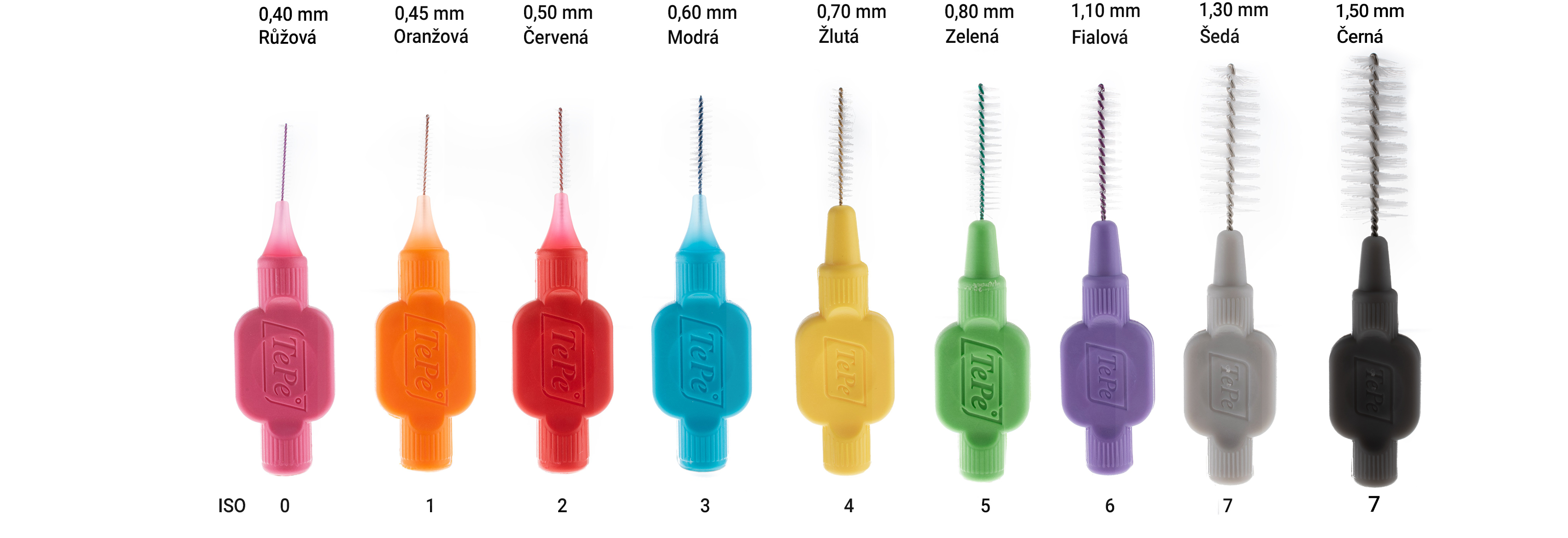 Nordics Premium Single Tuft Soft Red jednosvazkový kartáček 24 ks