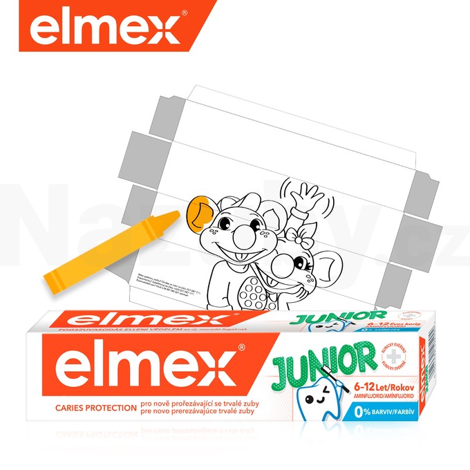 Elmex Junior 6–12 let zubní pasta 75 ml