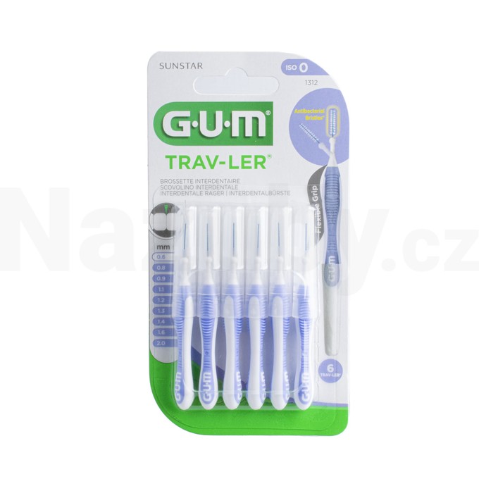 GUM Trav-Ler mezizubní kartáčky 0,6 mm 6 ks