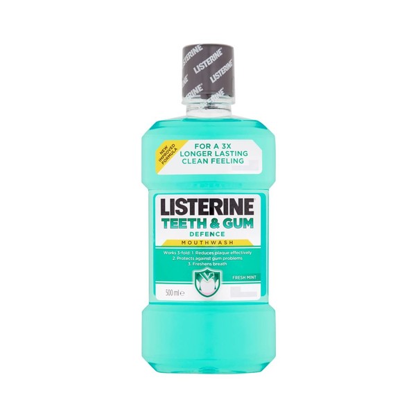 Listerine Teeth & Gum Defence ústní voda 500 ml