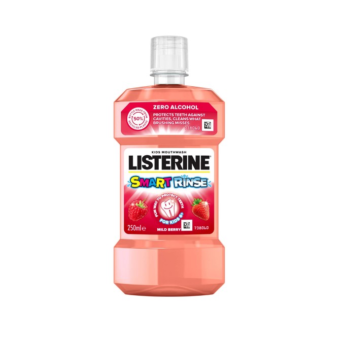 Listerine Smart Rinse Berry ústní voda pro děti 250 ml