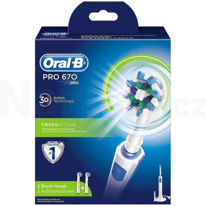 Braun Oral-B PRO 670 CrossAction zubní kartáček
