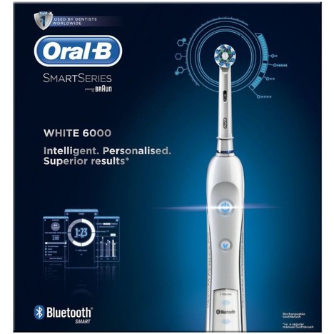 Braun Oral B PRO 6000 WHITE elektrický kartáček