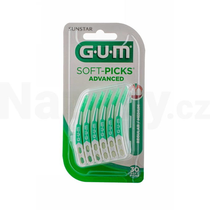 GUM Soft Picks Advanced mezizubní kartáčky Regular 30 ks