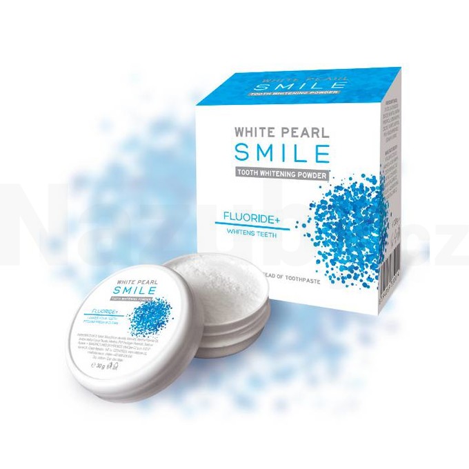White Pearl Smile Fluor bělicí zubní pudr 30 g