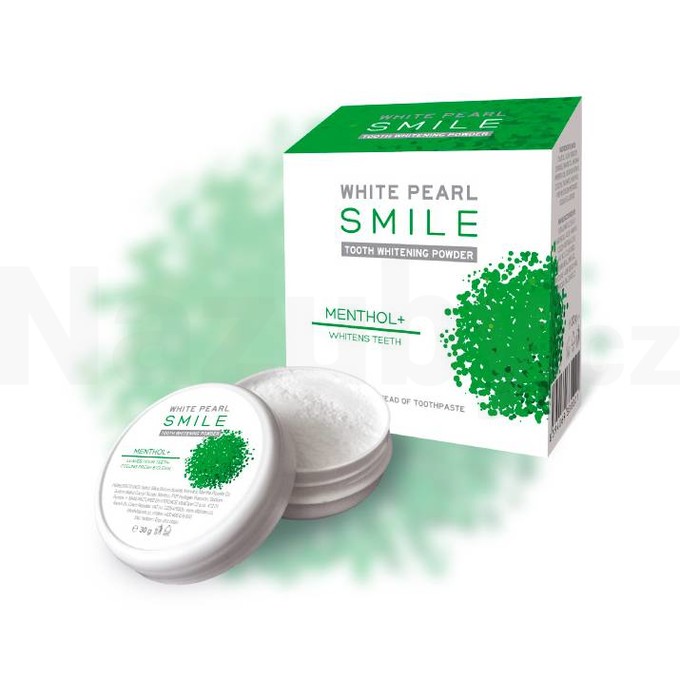 White Pearl Smile Mentol bělicí zubní pudr 30 g
