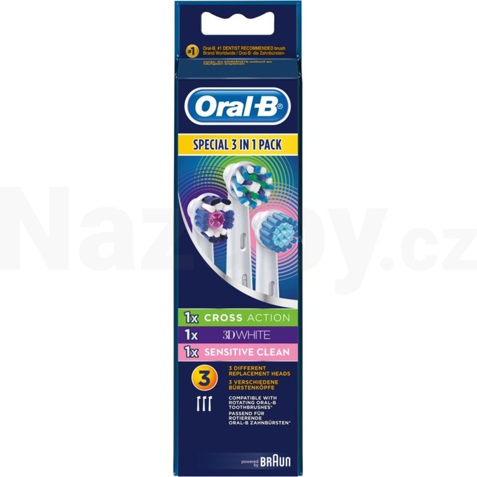 Oral-B 3v1 Special Pack náhradní hlavice, 3ks