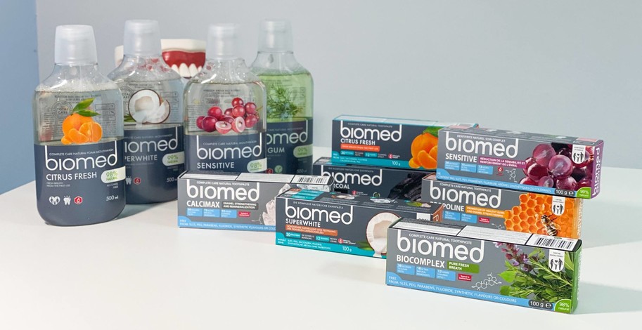 Zubní pasty a ústní vody Biomed