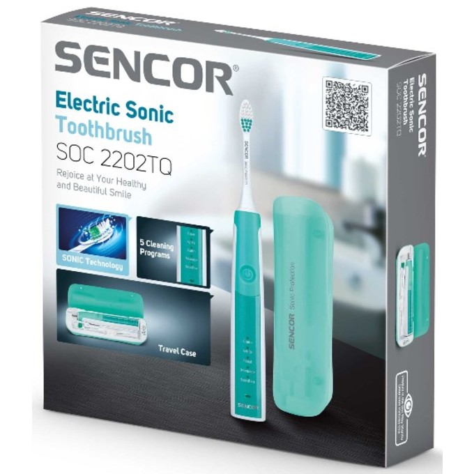 Sencor SOC 2202TQ sonický zubní kartáček