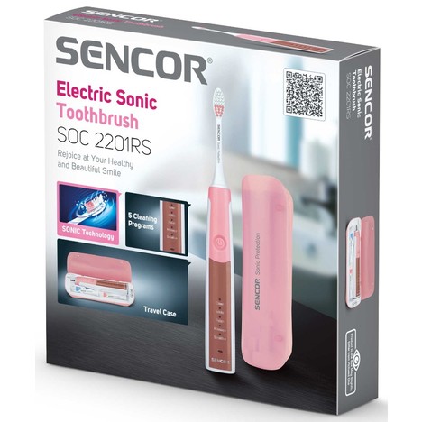 Sencor SOC 2201RS sonický zubní kartáček