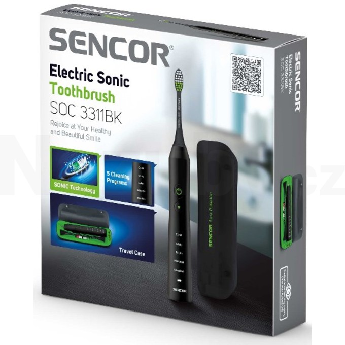 Sencor SOC 3311BK sonický zubní kartáček