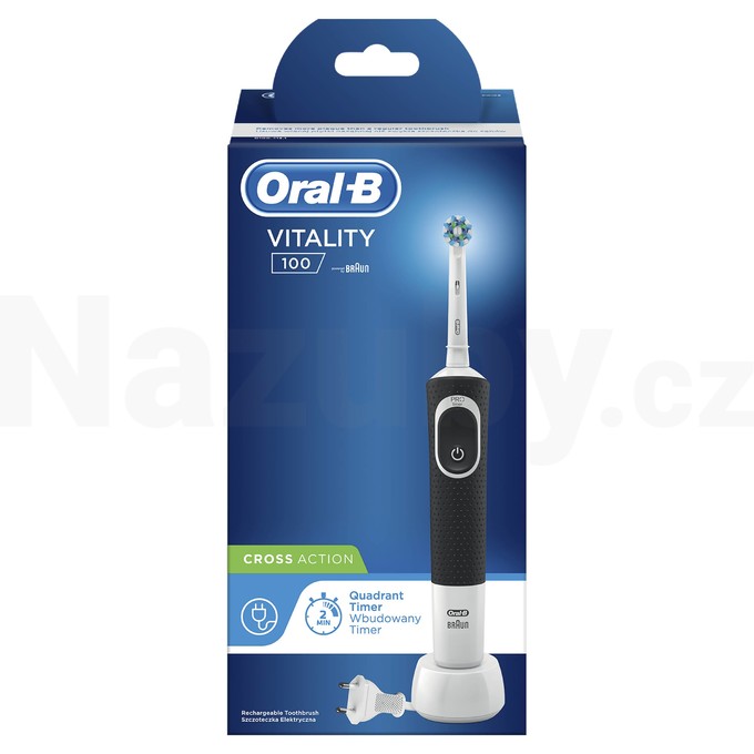 Oral-B Vitality 100 CrossAction Black zubní kartáček