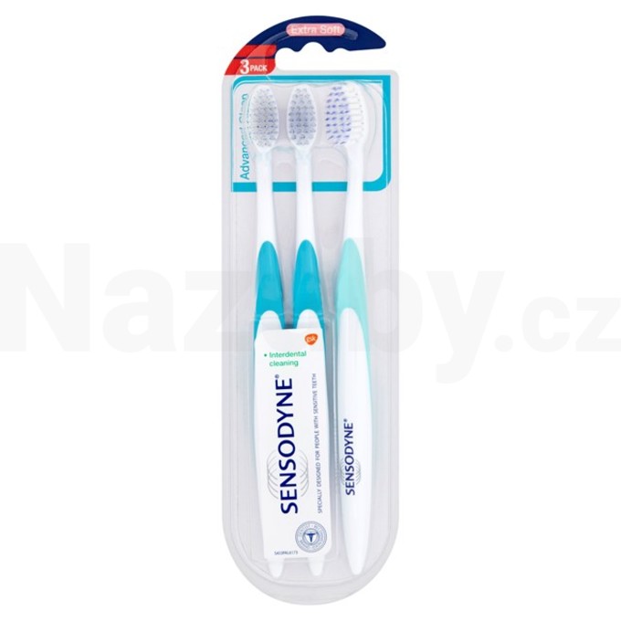 Sensodyne Advanced Clean Extra Soft zubní kartáček, 3 ks