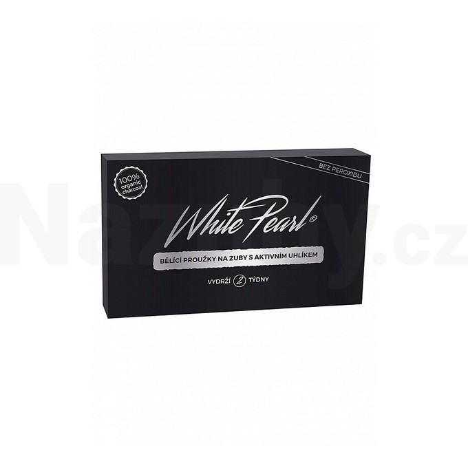 White Pearl Charcoal bělicí pásky 28 ks