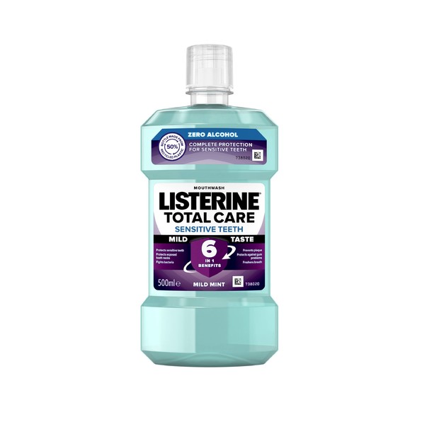 Listerine Total Care Sensitive Teeth Mild Taste ústní voda 500 ml