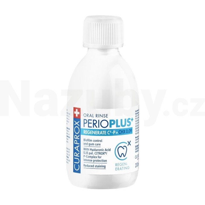 Curaprox Perio Plus+ Regenerate 0,09% ústní voda 200 ml