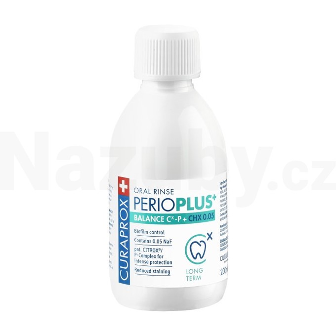 Curaprox Perio Plus+ Balance 0,05% ústní voda 200 ml