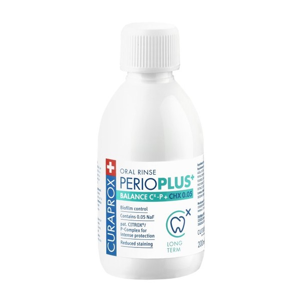 Curaprox Perio Plus+ Balance 0,05% ústní voda 200 ml